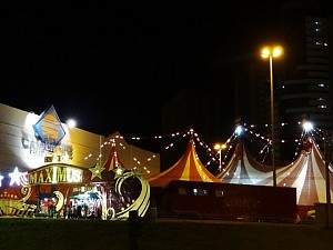 Ator Marcos Frota participa de espetculos do Circo Maximus em Campo Grande